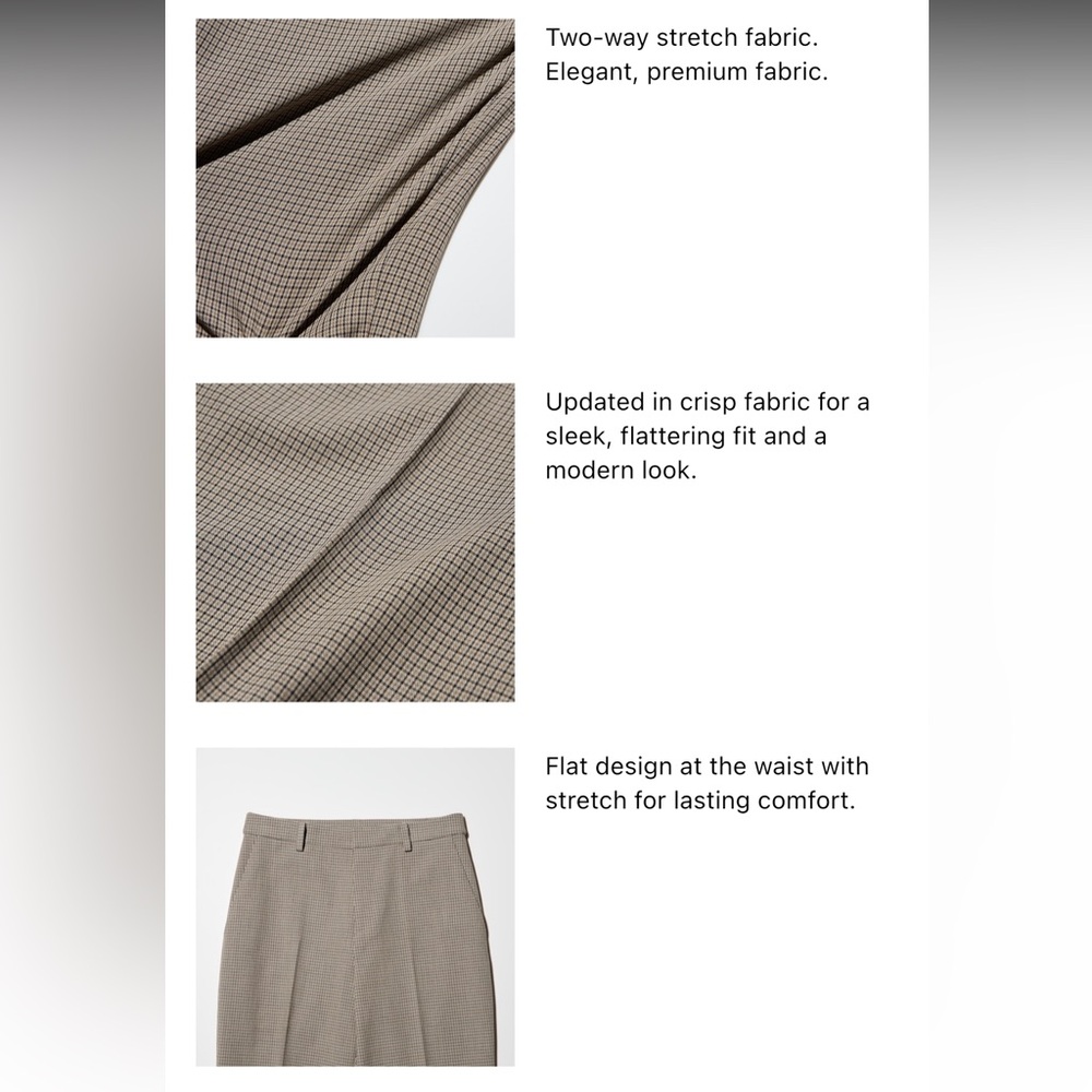 Uniqlo Smart Ankle Pants-Checked - Picture 5 of 8